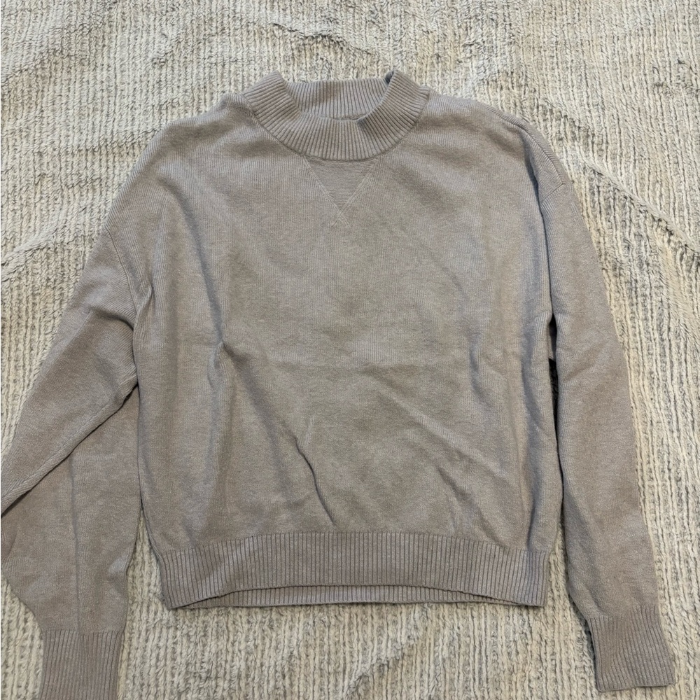 ABERCROMBIE Women's Pale Blue/Grey Pullover Sweater, Size XS